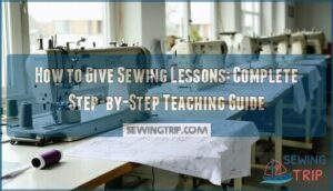 how to give sewing lessons