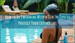 how to go swimming with a sew in