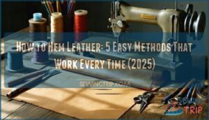 how to hem leather