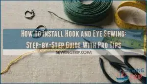 how to install hook and eye sewing