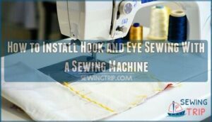how to install hook and eye sewing with a sewing machine