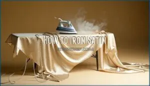 how to iron satin