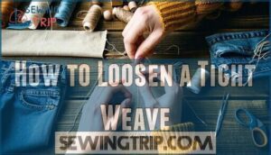 how to loosen a tight weave