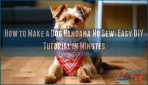 how to make a dog bandana no sew
