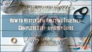 how to neatly sew knitting together