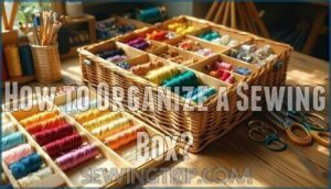 how to organize a sewing box