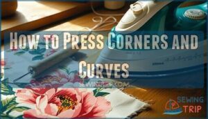how to press corners and curves