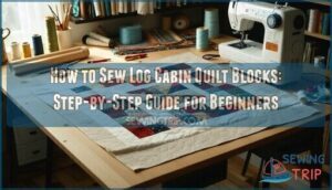how to sew log cabin