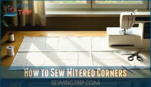 how to sew mitered corners