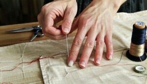 how to sew on a shank button