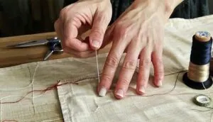 how to sew on a shank button