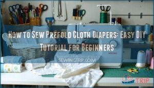 how to sew prefold cloth diapers