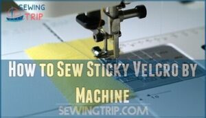 how to sew sticky velcro by machine