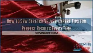 how to sew stretch velvet