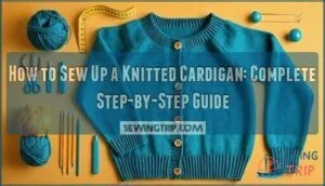 how to sew up a knitted cardigan