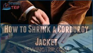 how to shrink a corduroy jacket