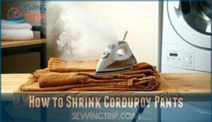 how to shrink corduroy pants