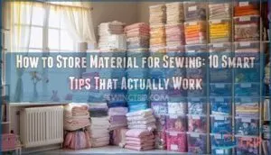how to store material for sewing