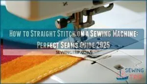 how to straight stitch on a sewing machine