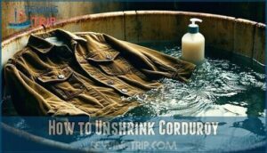 how to unshrink corduroy