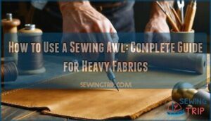 how to use a sewing awl