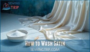 how to wash satin