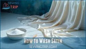 how to wash satin