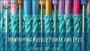 identifying needle points and eyes