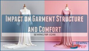 impact on garment structure and comfort