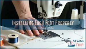 installing each foot properly