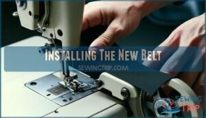 installing the new belt