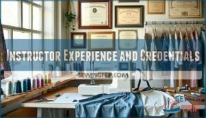 instructor experience and credentials