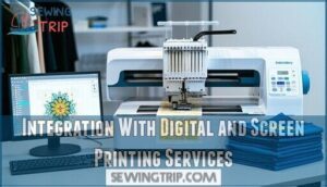 integration with digital and screen printing services