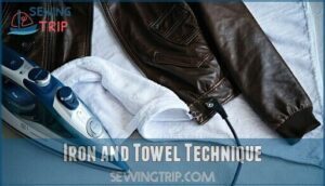 iron and towel technique