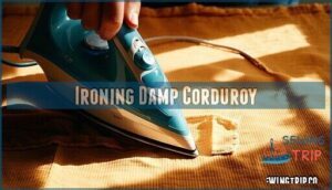 ironing damp corduroy