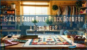 is a log cabin quilt block good for a beginner