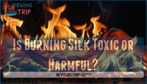 is burning silk toxic or harmful