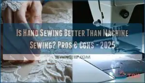 is hand sewing better than machine sewing