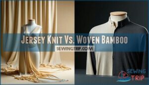 jersey knit vs. woven bamboo