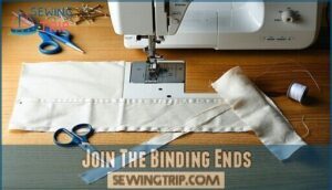 join the binding ends