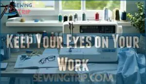 keep your eyes on your work