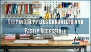 keeping supplies organized and easily accessible