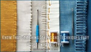 know that stitching styles and techniques vary based on fabric type