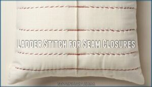 ladder stitch for seam closures