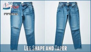 leg shape and taper