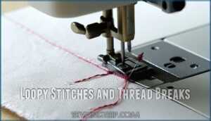 loopy stitches and thread breaks loopy stitches and thread breaks