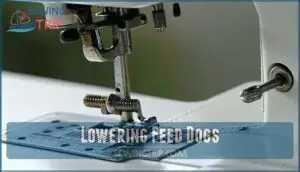 lowering feed dogs