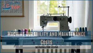machine durability and maintenance costs