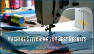 machine stitching for best results