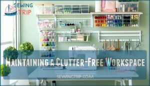 maintaining a clutter-free workspace